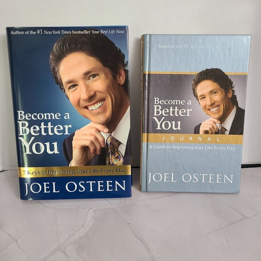 Joel Osteen Book and Journal Set - 2 Hardback Books